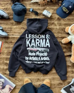 Nude Project Sudadera Karma Gris Oscuro Best