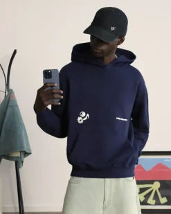 Nude Project Sudadera Love SD Azul Marino Washed Discount