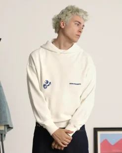 Nude Project Sudadera Love SD Blanco Crema Washed Outlet