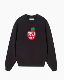 Nude Project Sudadera Sin Capucha Apple Crew Gris Oscuro Outlet