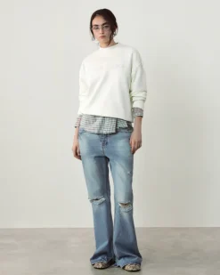 Nude Project Sudadera Sin Capucha Blanco Crema Best