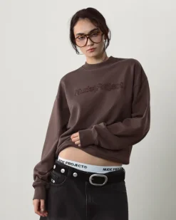 Nude Project Sudadera Sin Capucha Brun Chocolate