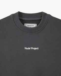Nude Project Sudadera sin Capucha Gris Oscuro New