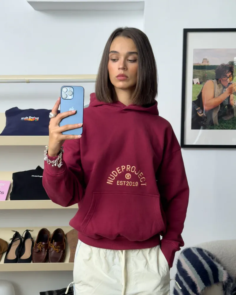 Nude Project Sudadera Swans Granate Sale