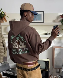 Nude Project Sudadera Swans Marrón Outlet