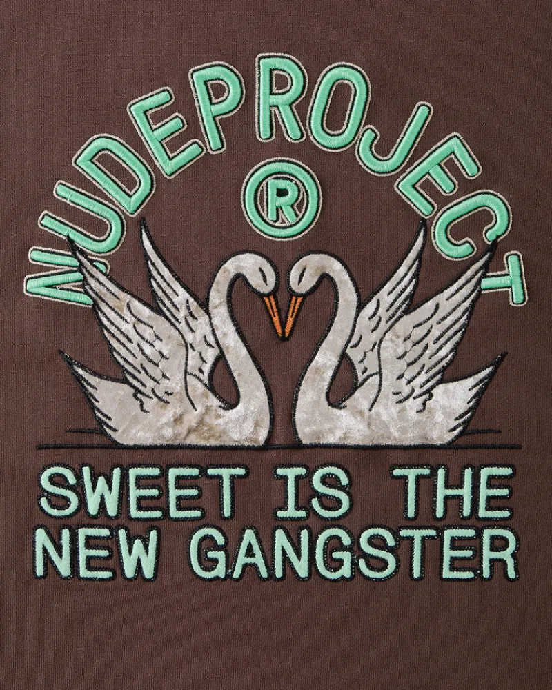 Nude Project Sudadera Swans Marrón Outlet