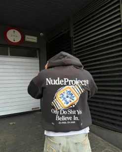 Nude Project Sudadera Time Gris Oscur0 Outlet