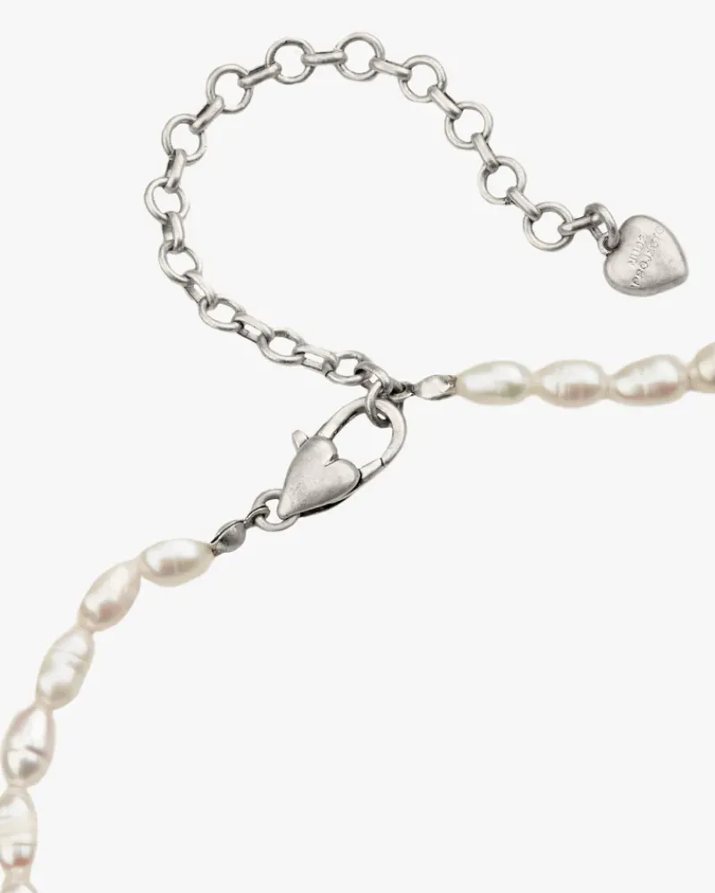 Nude Project Sweet Pearl Necklace Silver Online