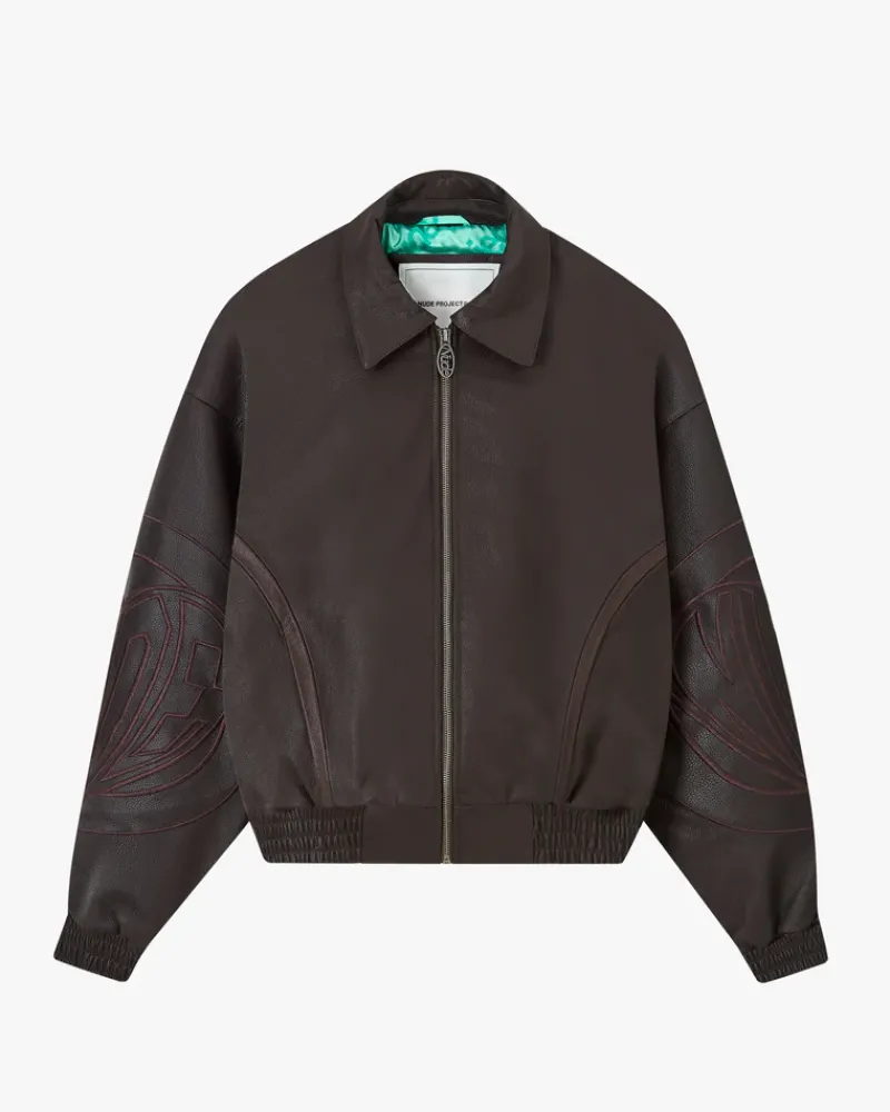 Nude Project "The" Leather Jacket Marrón Hot
