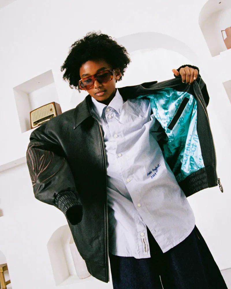 Nude Project "The" Leather Jacket Marrón Hot