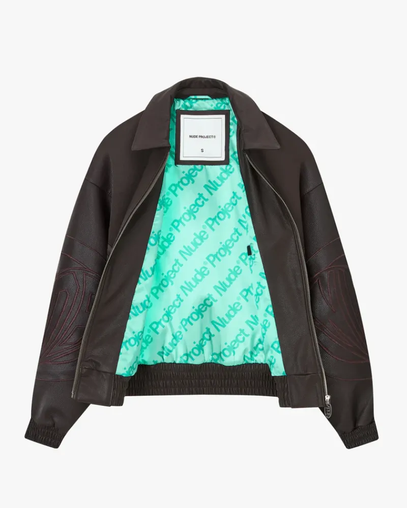 Nude Project "The" Leather Jacket Marrón Hot