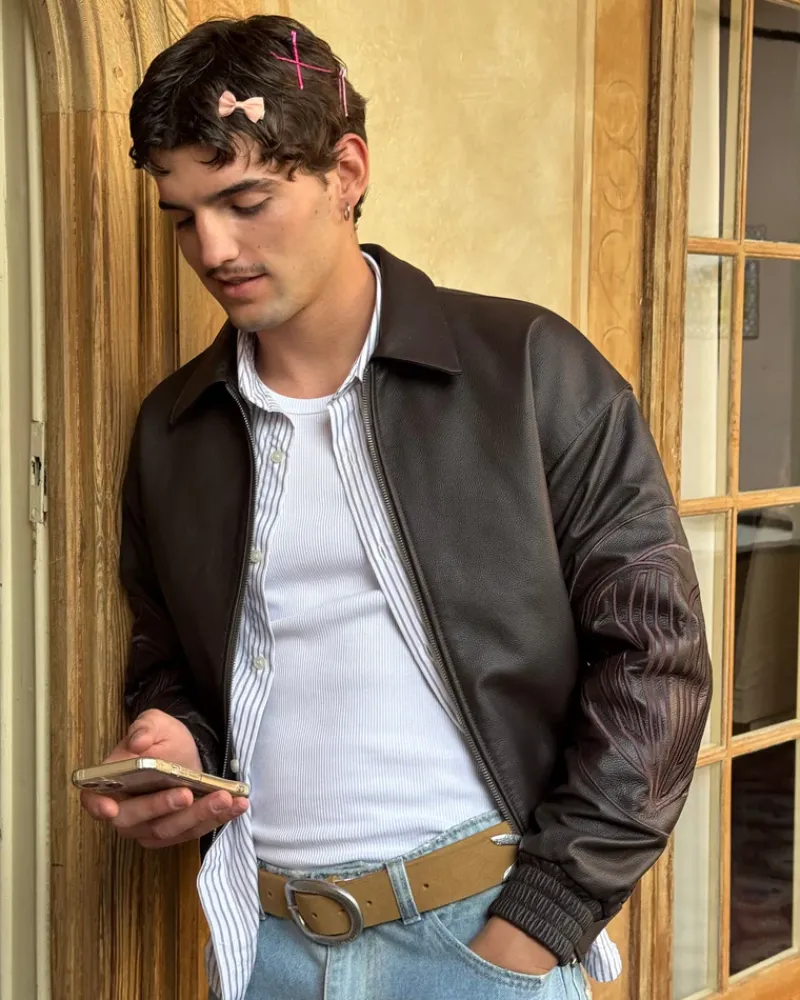Nude Project "The" Leather Jacket Marrón Hot